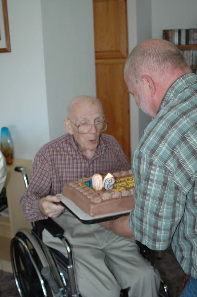 Blowing out the candles